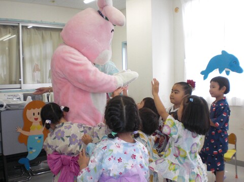太鼓が上手な大人気のうさぎさん！