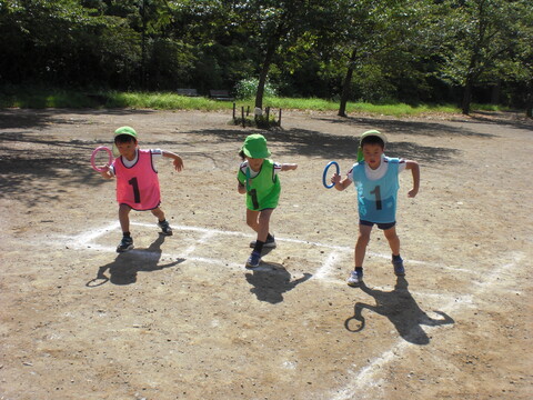 年長さんのリレー