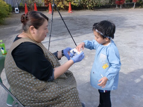 最後にお礼を言いました。