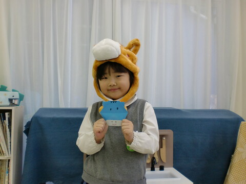 折り紙で馬を作ったよ。