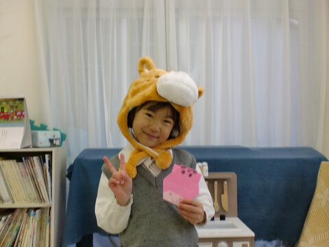 馬の帽子似合うでしょう。